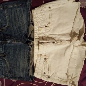 2 pairs of Aeropostale jean shorts